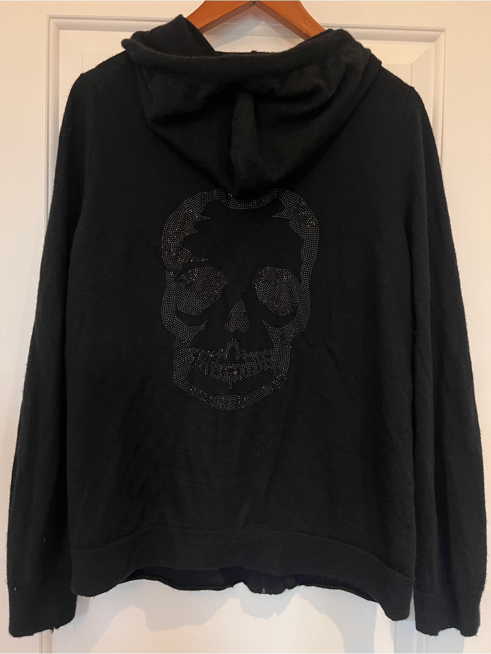 Zadig & Voltaire cashmere Black Hooded Zip Cardigan